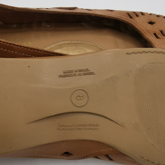 SIZE 8 M - JESSICA Sport, Leather Bohemian Flats 'Katelyn' NWB B60 - Picture 3 of 10
